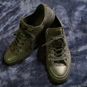 Black Camo Converse Men's Tennis Shoes